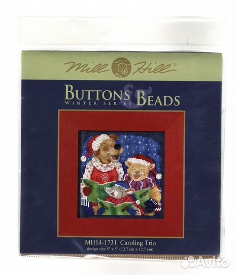 Набор для вышивания Mill Hill Caroling Trio