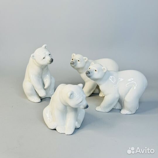 Белые медведи Lladro
