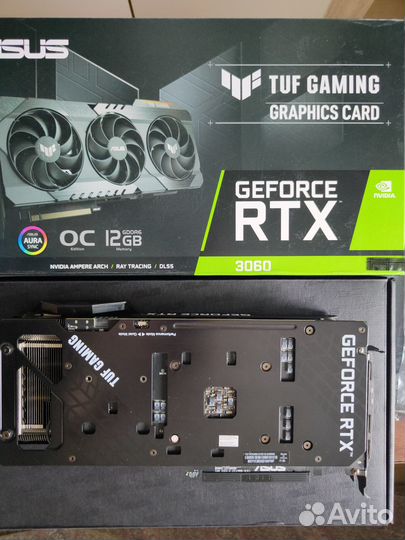 Видеокарта asus GeForce RTX 3060 TUF Gaming OC