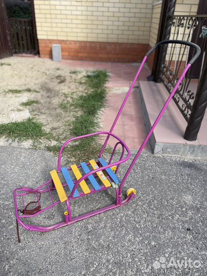 Детские зимние санки