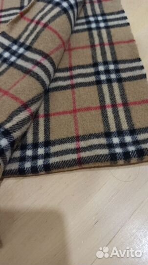 Шарф Burberry шерсть, винтаж, унисекс