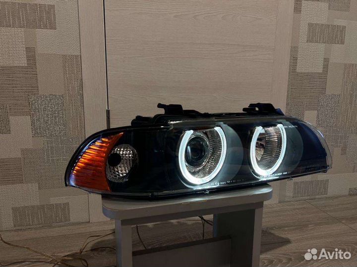Фары bmw e39/бмв е39 ангельские глазки