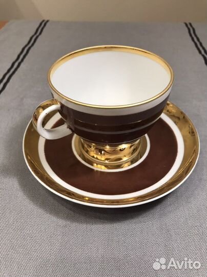 Чайная пара Аврора лфз костяной фарфор