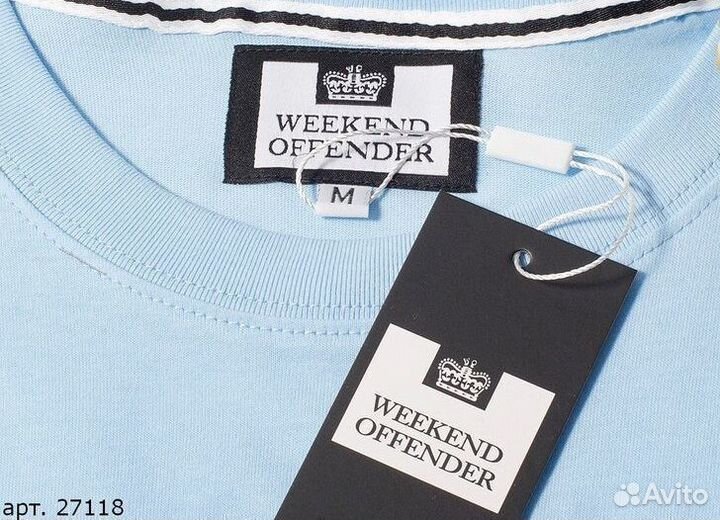 Футболка Weekend Offender Голубая