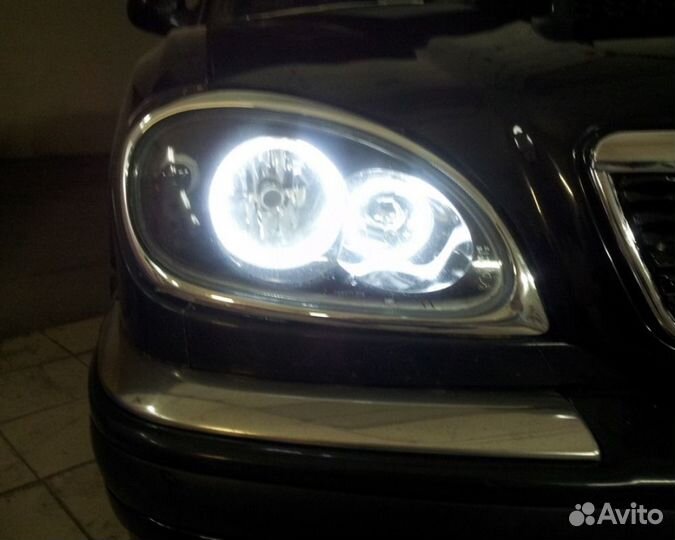 Ангельские глазки газ 31105 Волга фары boshe