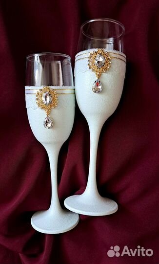Свадебные бокалы новые