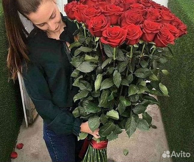 Высокие розы 150 160 170 180 190см доставка Москва
