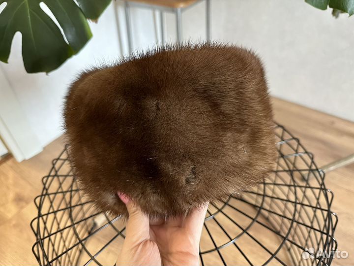 Норковая шапка мужская