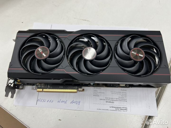 Sapphire rx 6800 pulse на гарнтии