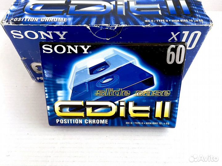 Аудиокассеты кассеты Sony CDit II 60 - 1994 г