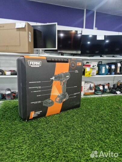 Аккумуляторная дрель-шуруповёрт ferm CDM1168