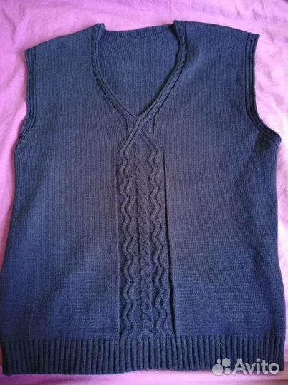 Жилетка школьная синяя 165