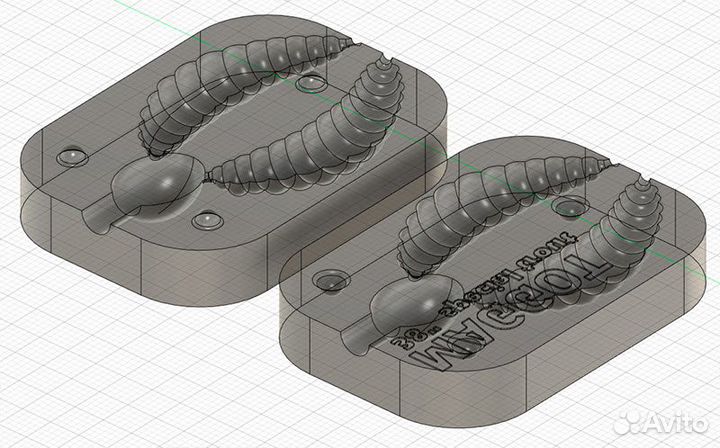 Формы для литья силиконовых форелевых приманок