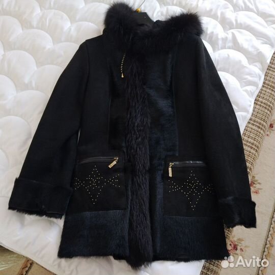 Дубленка натуральная женская 44-46 и куртка
