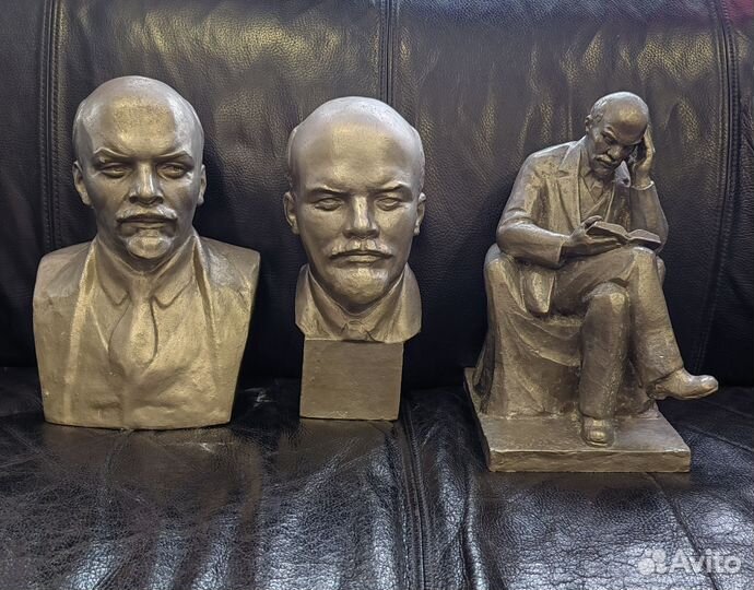 Скульптура В. И. Ленин металл