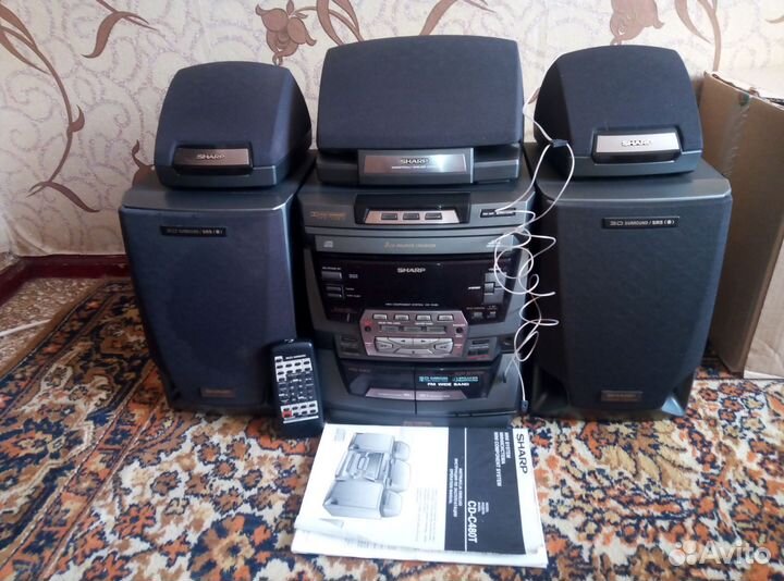 Музыкальный центр Sharp CD-C 480T.Япония.80-х