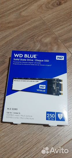 SSD WD Blue SATA m.2 250 гб