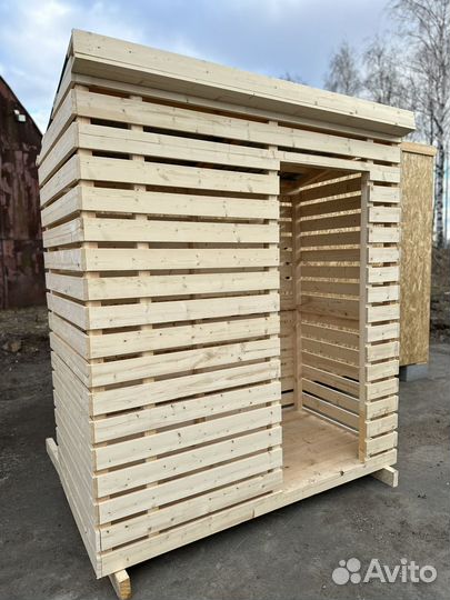 Дровник классик на дачу