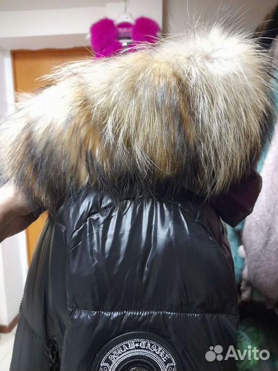 Опушки на капюшон из енота