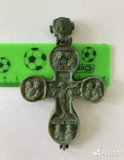 Крест 16 век псевдоэнколпион размер 10,4-6,5 см