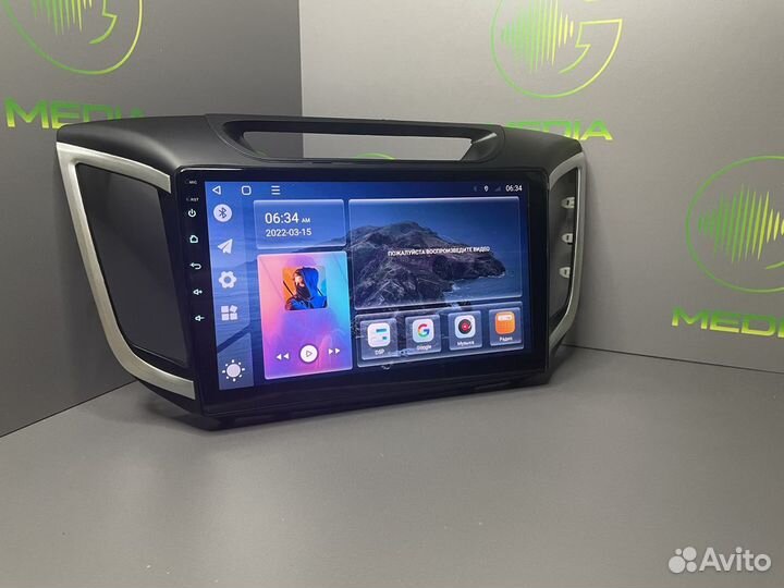 Магнитола Hyundai Creta Android 12, 3/32Gb