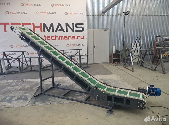 Ленточный конвейер L-образный под заказ