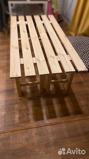 Скамейка в сад, Лавка в баню