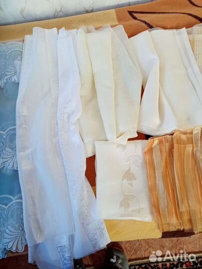 Тюль, органза-остатки