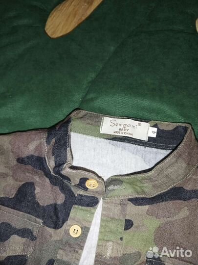 Рубашка цвета хаки