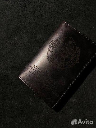 Обложка для офицера - натуральная кожа