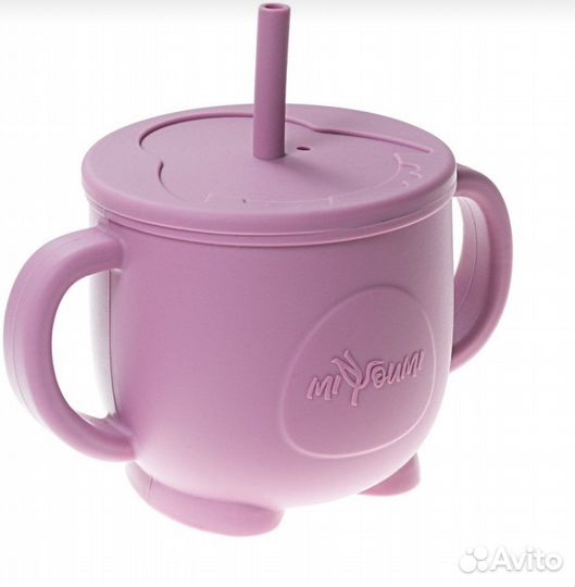 Чашка поильник с трубочкой miyoumi