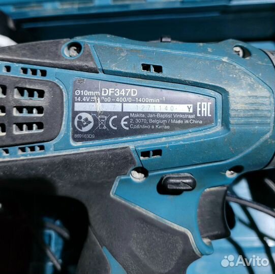 Шуруповерт Makita DF347D +зу +2 Аккумулятор + кейс