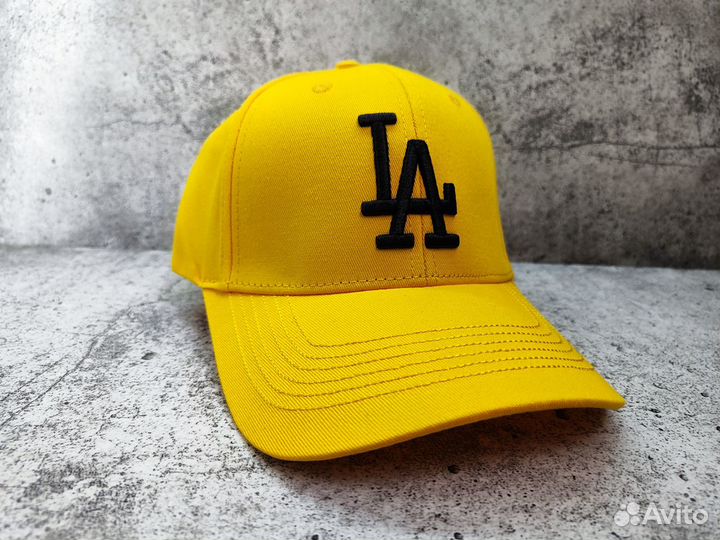 Кепка / Бейсболка LA New Era Жёлтая