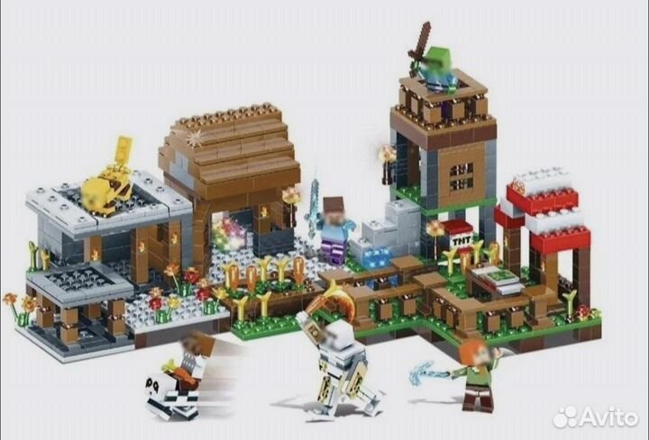 Конструктор деревня майнкрафт