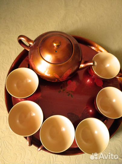 Сервиз чайный деревянный