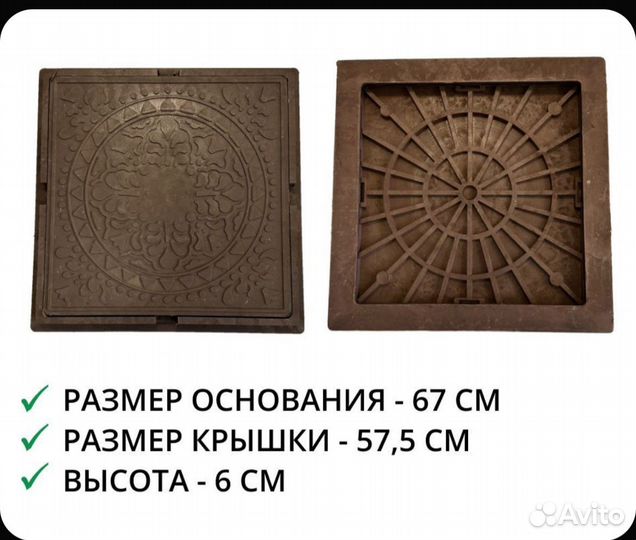 Люк канализационный квадратный