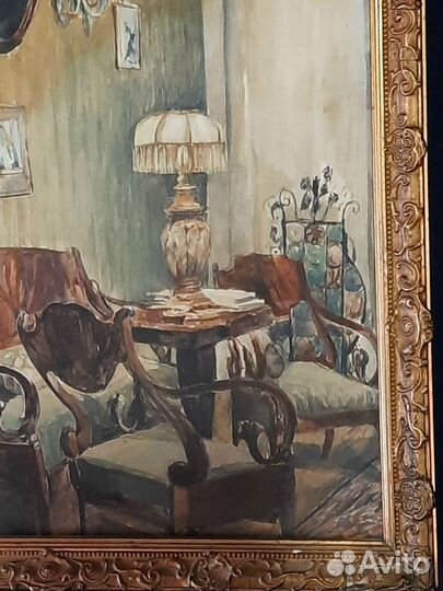 Картина акварель 19 век