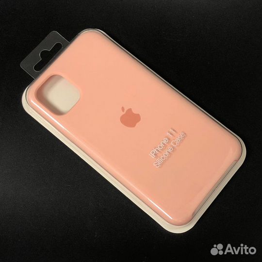 Силиконовый чехол на iPhone 11 мягко-розовый