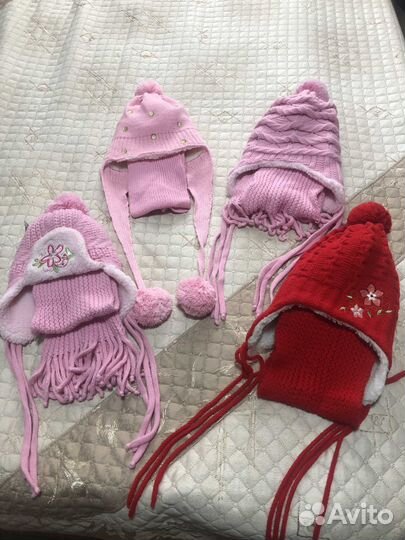 Зимние шапки для детей новые. Польша