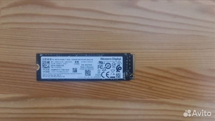 Ssd m2 PCIe 3.0 x4 nvme 1TB Western Digital