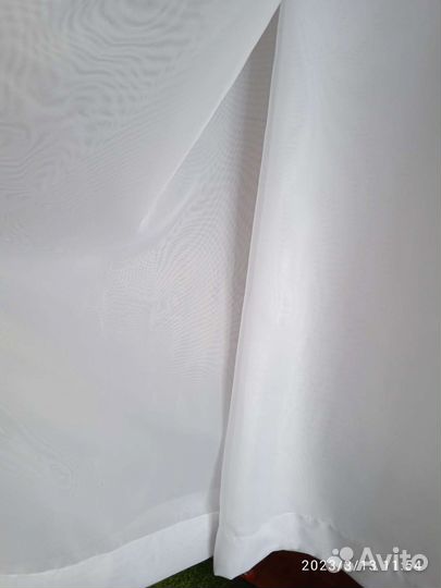 Штора-вуаль белая