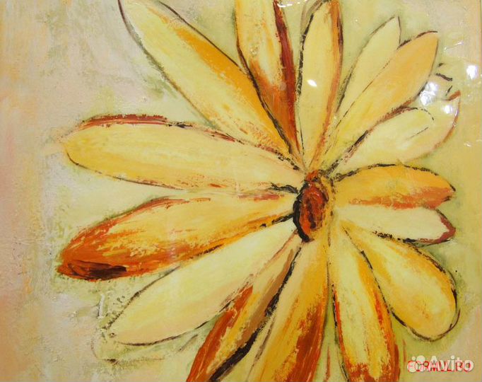 160034 Картина Авторская работа Солнечный цветок