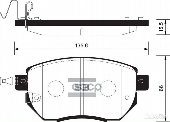 Колодки торм.пер. SP2107 Sangsin brake
