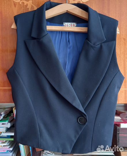 Форма школьная для девочки тёмно-синяя (6-7 класс)