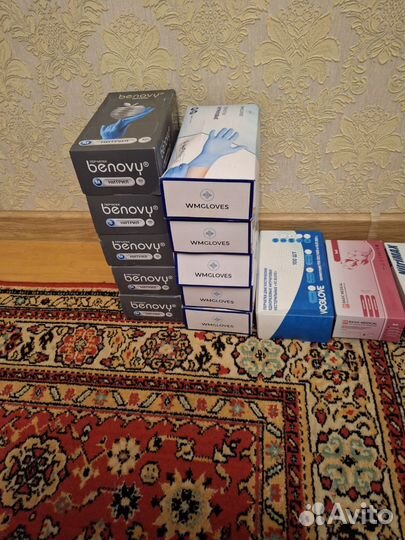 Перчатки медицинские нитриловые