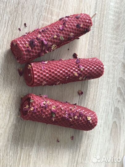 Свечи намерения из натуральной вощины