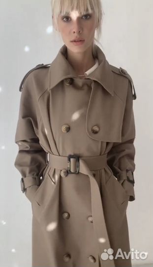 Тренч плащ hiss из ткани Burberry