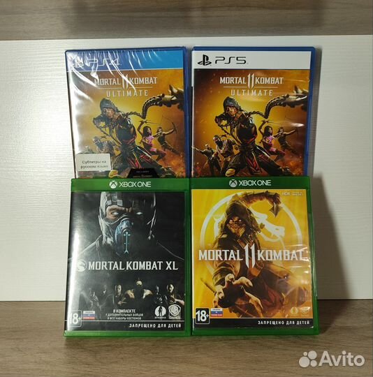 Диски, игры MK на xbox / ps