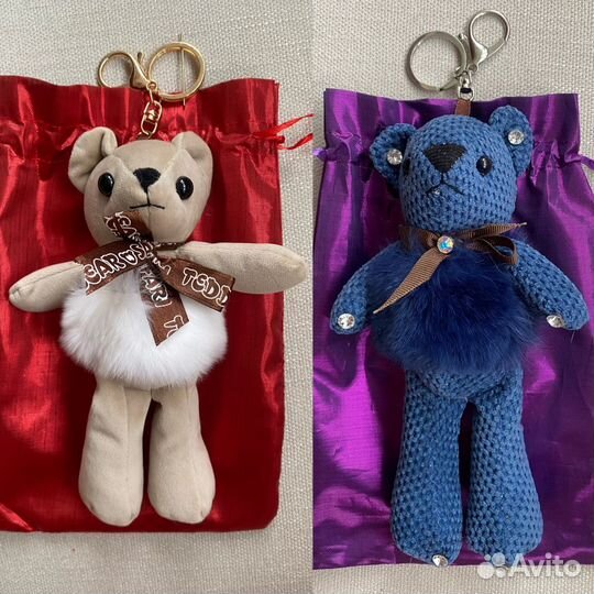 Брелок игрушка медвежонок новый