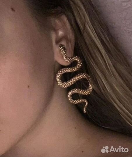 Серьги змеи